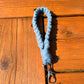 Dusty Blue Macrame Wristlet